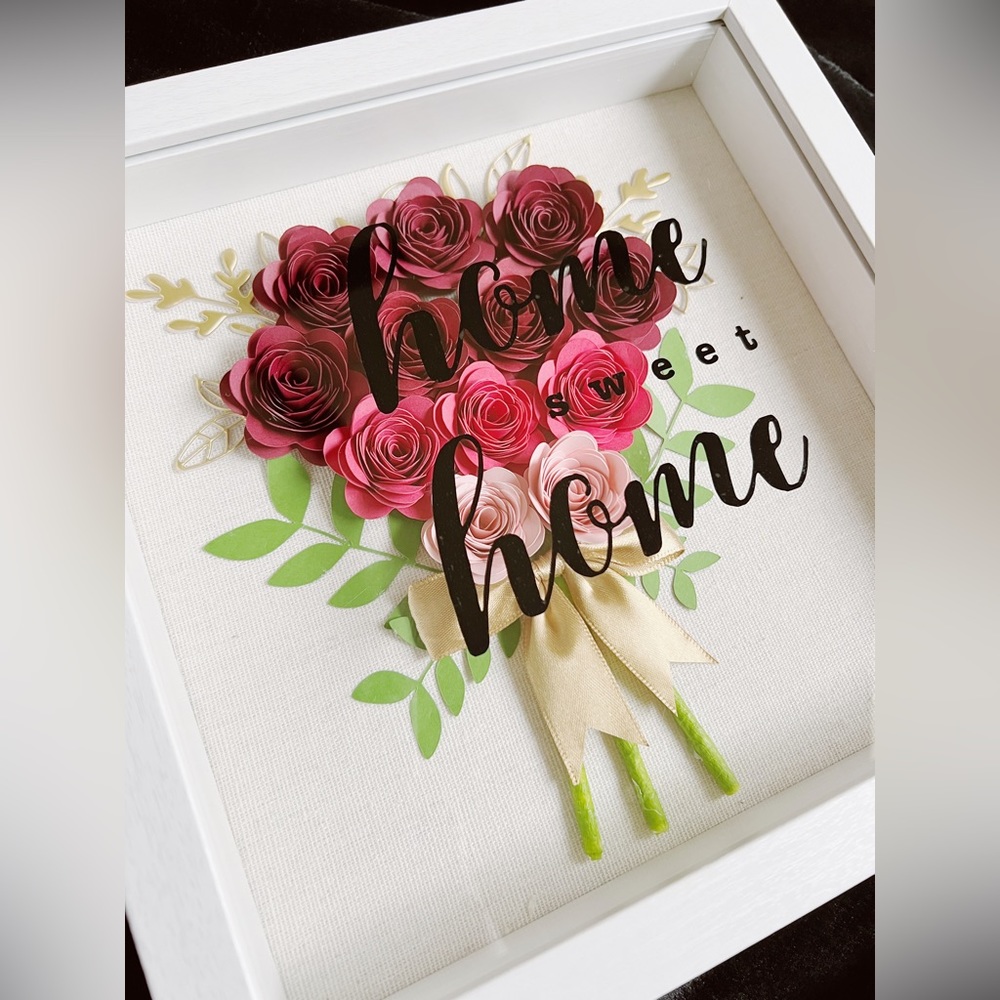 9x9 Flower shadow box for home decor
